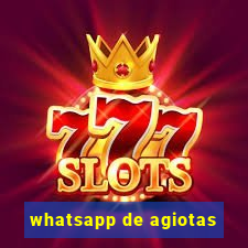 whatsapp de agiotas